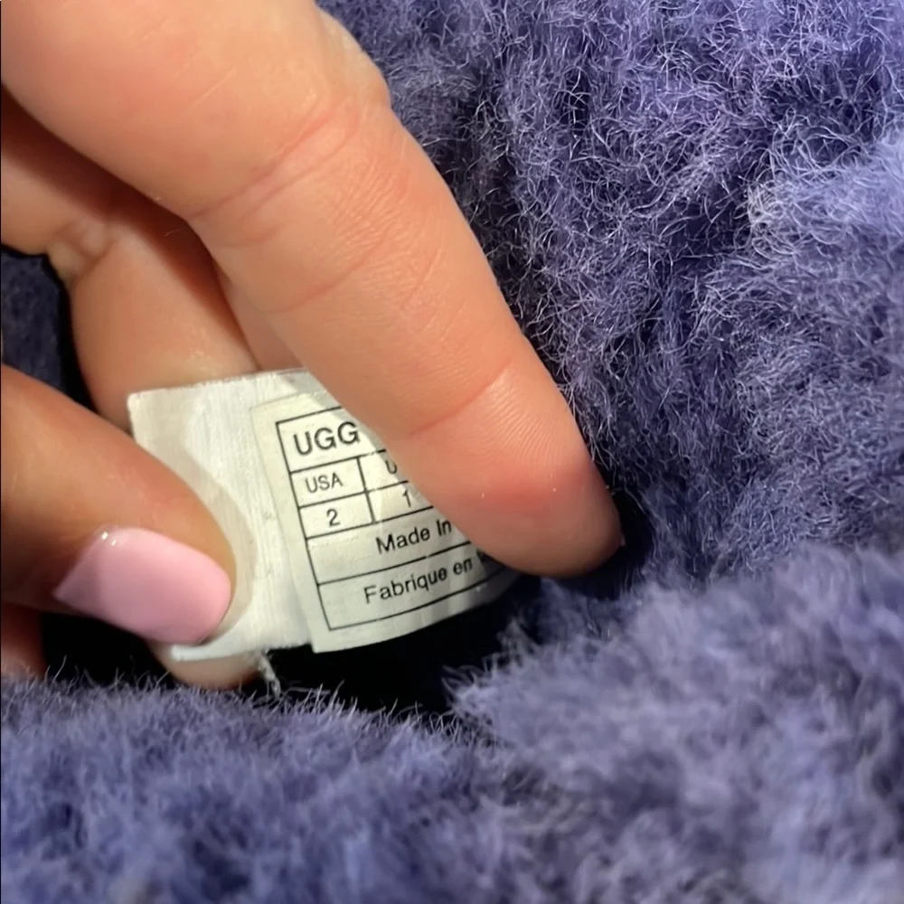 UGG Kids' Purple Boots with Green Accents - Picture 3 of 4